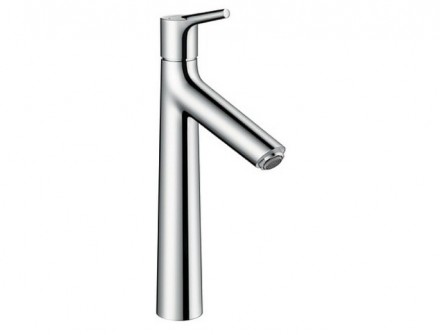 Смеситель для раковины, Hansgrohe, Talis S, тип открывания воды-однорычажный, тип регулирования воды-керамический узел смешивания, отверстия для монтажа-1, высота, мм-332, вынос излива, мм-131, донный клапан-есть, тип подводки-гибкая, цвет-хром