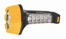 Ручной светодиодный фонарь на аккумуляторе с дополнительным светом. Дальность 30м. Ultraflash LED3819 10974