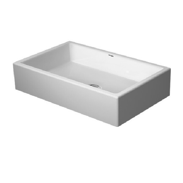 Раковина, Duravit, Vero Air, ширина, мм-600, глубина, мм-380, высота, мм-145, тип установки-на столешницу/навесная, отверстия для смесителя-отсутствуют, декор-без декора, материал-керамика, цвет-белый