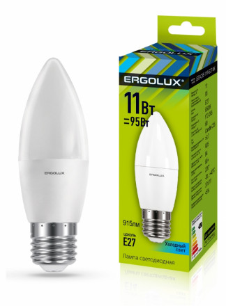 Светодиодная лампа E27 11W 4500К Ergolux LED-C35-11W-E27-4K 13622