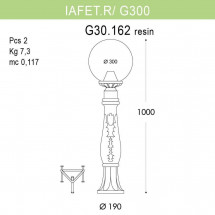 Уличный светильник Fumagalli Iafaetr/G300 G30.162.000.WZE27