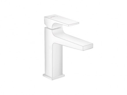 Смеситель для раковины, Hansgrohe, Metropol, тип открывания воды-однорычажный, тип регулирования воды-керамический узел смешивания, отверстия для монтажа-1, высота, мм-184, вынос излива, мм-135, донный клапан-есть, стандарт подвода воды-3/8&quot;, цвет-белый м