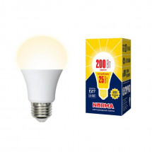 Лампа светодиодная (UL-00004469) E27 25W 3000K матовая LED-A70-25W/3000K/E27/FR/NR