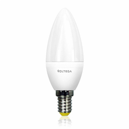 Лампа светодиодная диммируемая Voltega E14 6W 4000К матовая VG2-C2E14cold6W 5492