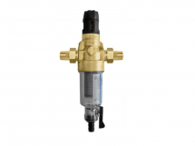 Фильтр mini C/R 1/2&quot; HWS с редуктором давления, механический прямой промывки со сменным фильтрующим элементом для холодной воды