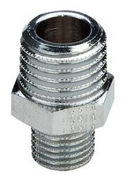 Ниппель редукционный, Viega, 1/2" х 3/8" латунь, модель 1531