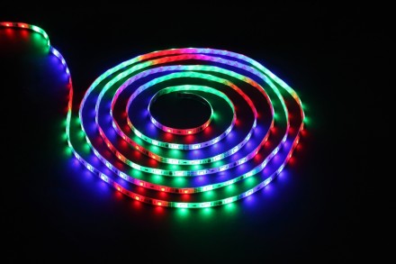 5м. Комплект светодиодной ленты RGB, 24W, 12V, 30LED/m, IP20 с пультом ДУ Band Globo 38997