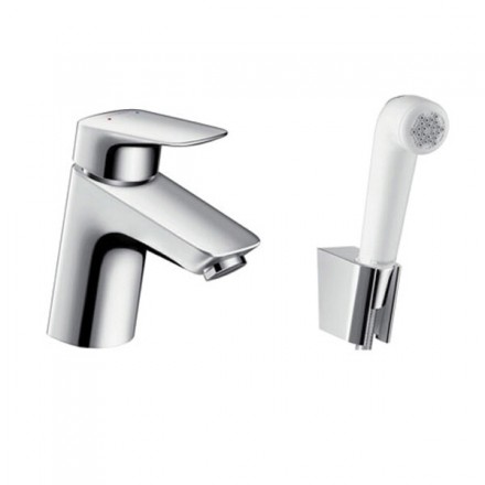Смеситель для раковины, Hansgrohe, Logis, тип открывания воды-однорычажный, тип регулирования воды-керамический картридж, тип установки-на раковину, отверстия для монтажа-1, высота, мм-138, вынос излива, мм-107, тип излива-неподвижный, тип подводки-гибкая