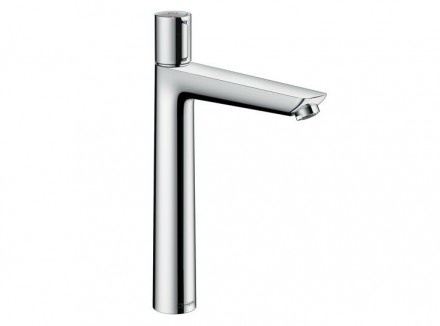Смеситель для раковины, Hansgrohe, Talis Select E, тип открывания воды-рычажный, монтаж-горизонтальный (на раковину/столешницу), отверстия для монтажа-1, высота, мм-308, вынос излива, мм-183, тип излива-неподвижный, донный клапан-есть, стандарт подвода во
