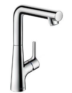 Смеситель для раковины, Hansgrohe, Talis S, тип открывания воды-однорычажный, тип регулирования воды-керамический узел смешивания, отверстия для монтажа-1, высота, мм-263, вынос излива, мм-162, донный клапан-есть, цвет-хром