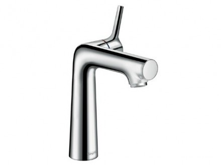 Смеситель для раковины, Hansgrohe, Talis S, тип открывания воды-однорычажный, тип регулирования воды-керамический узел смешивания, отверстия для монтажа-1, высота, мм-220, вынос излива, мм-152, донный клапан-есть, цвет-хром