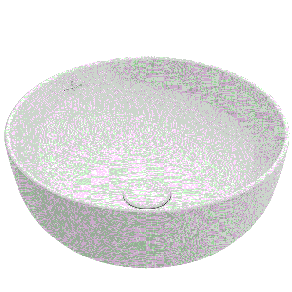 Раковина, Villeroy&Boch, Artis, ширина, мм-430, глубина, мм-430, высота, мм-125, тип установки-на столешницу, отверстия для смесителя-отсутствуют, материал-TitanCeram, цвет-Mint