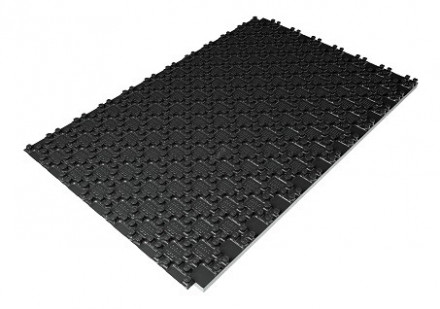 Плита, Energoflex, Energofloor Pipelock Solo, 1,1-0,7, ширина, м-0,7, длина, м-1.1, цвет-чёрный, упаковка 20 шт