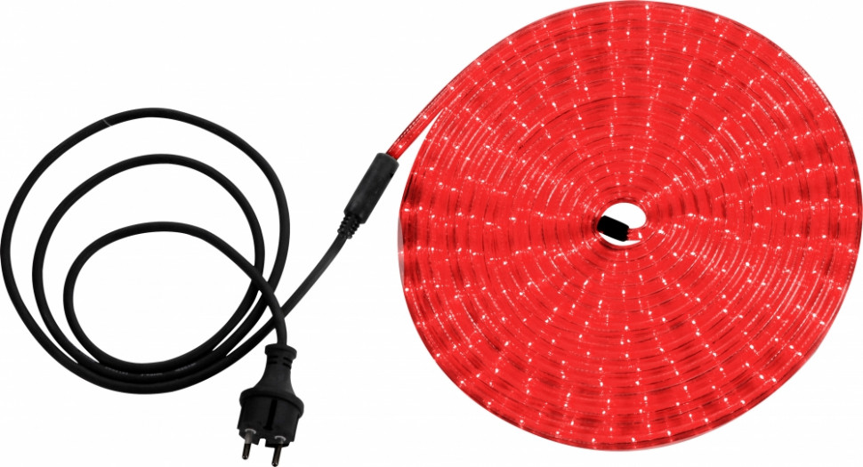 Светодиодная лента влагозащищенная Globo Light Tube, 13.82W, DC220V, красный, IP44, 9 м