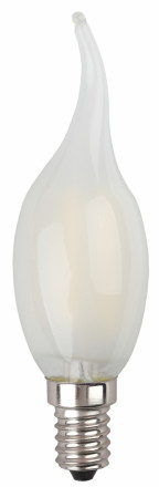 Светодиодная лампа (филамент, свеча на ветру мат., 9Вт, нетр, E14) F-LED BXS-9W-840-E14 frost ЭРА (10/100/4000) Б0047006
