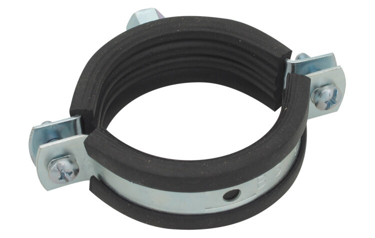 Хомут, Walraven, BIS 2S, M8/10, D-125-132, с вкладышем epdm, оцинкованная сталь