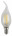 Светодиодная лампа (филамент, свеча на ветру, 9Вт, нетр, E14) F-LED BXS-9W-840-E14 ЭРА (10/100/4000) Б0047005