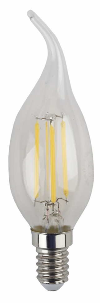 Светодиодная лампа (филамент, свеча на ветру, 9Вт, нетр, E14) F-LED BXS-9W-840-E14 ЭРА (10/100/4000) Б0047005