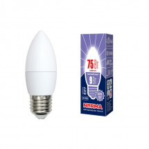 Лампа светодиодная (UL-00003805) E27 9W 6500K матовая LED-C37-9W/DW/E27/FR/NR