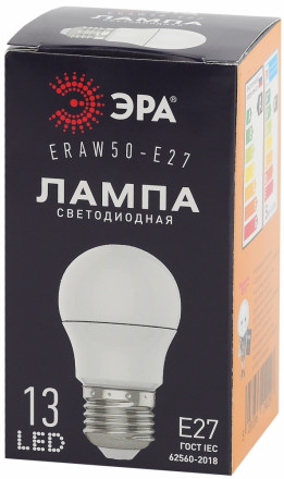 Светодиодная лампа Е27 3W 3000К (теплый) Эра ERAW50-E27 A50 (Б0049582)