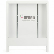 Шкаф коллекторный приставной, Rehau, AP 130/605, сталь, белый, ширина 605 мм, высота 730 мм, глубина 130 мм