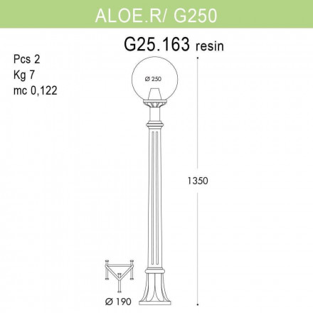 Уличный светильник Fumagalli Aloe R/G250 G25.163.000.WZE27