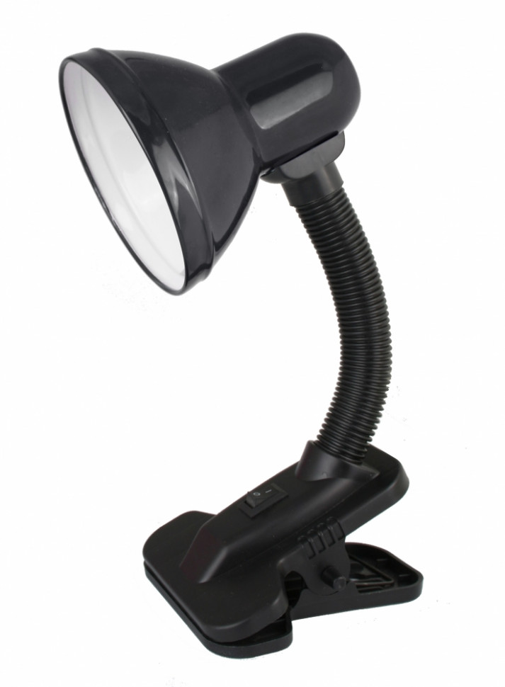 Светильник настольный с прищепкой Ultraflash UF-320 (230В, 60Вт, E27, ЛОН) C02 черный 12362