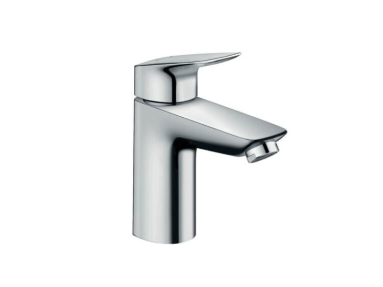 Смеситель для раковины, Hansgrohe, Logis, тип открывания воды-однорычажный, тип регулирования воды-керамический узел смешивания, отверстия для монтажа-1, высота, мм-163, вынос излива, мм-108, донный клапан-есть, тип подводки-гибкая, стандарт подвода воды-