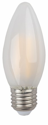 Светодиодная лампа (филамент, свеча мат, 9Вт, нейтр, E27) F-LED B35-9w-840-E27 frost ЭРА (10/100/5000) Б0046998