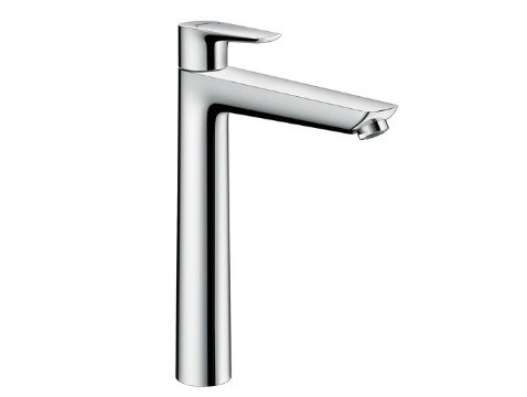 Смеситель для раковины, Hansgrohe, Talis E, тип открывания воды-однорычажный, тип регулирования воды-керамический узел смешивания, отверстия для монтажа-1, высота, мм-292, вынос излива, мм-183, донный клапан-есть, цвет-хром