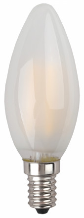 Светодиодная лампа (филамент, свеча мат, 9Вт, нейтр, E14) F-LED B35-9w-840-E14 frost ЭРА (10/100/5000) Б0046996