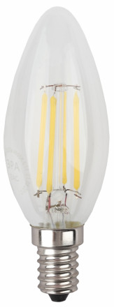 Светодиодная лампа (филамент, свеча, 9Вт, нейтр, E14) F-LED B35-9w-840-E14 ЭРА (10/100/5000) Б0046995