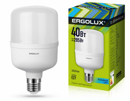 Светодиодная лампа E27 40W 4500K Ergolux LED-HW-40W-E27-4K 13554