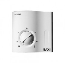 Термостат комнатный, Baxi, Siemens, электромеханический, 230 В, диапазон настройки, °C-от 5 до 30, монтаж-наружный, рабочий режим-отопление