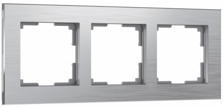 Рамка Werkel Aluminium на 3 поста алюминий WL11-Frame-03 4690389073649