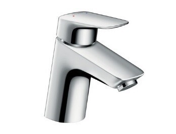 Смеситель для раковины, Hansgrohe, Logis, тип открывания воды-однорычажный, тип регулирования воды-керамический узел смешивания, тип установки-на раковину, отверстия для монтажа-1, высота, мм-138, вынос излива, мм-107, цвет-хром
