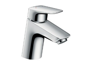 Смеситель для раковины, Hansgrohe, Logis, тип открывания воды-однорычажный, тип регулирования воды-керамический узел смешивания, тип установки-на раковину, отверстия для монтажа-1, высота, мм-138, вынос излива, мм-107, цвет-хром