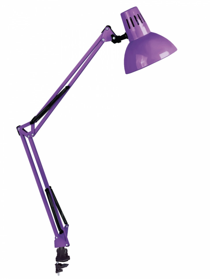KD-312 C12 фиолетовый Настольный светильник на струбцине Camelion 12341