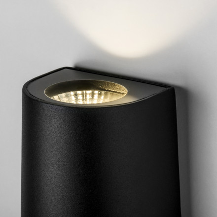 Уличный настенный светодиодный светильник Elektrostandard 1525 TECHNO LED черный (a048180)