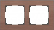 Рамка Werkel Aluminium на 2 поста алюминий коричневый WL11-Frame-02 4690389073694