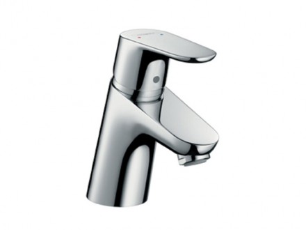 Смеситель для раковины, Hansgrohe, Focus, тип открывания воды-однорычажный, тип регулирования воды-керамический картридж, тип установки-на раковину, отверстия для монтажа-1, высота, мм-167, вынос излива, мм-101, тип излива-неподвижный, донный клапан-есть,