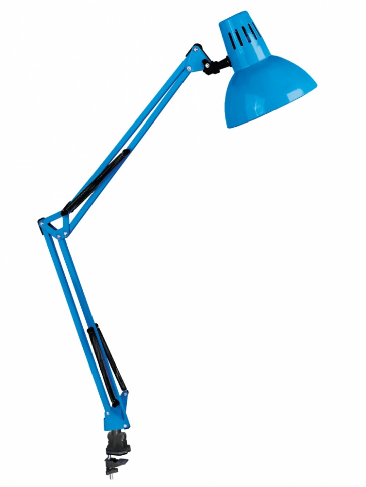 KD-312 C06 синий Настольный светильник на струбцине Camelion 12340