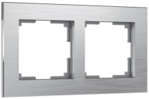 Рамка Werkel Aluminium на 2 поста алюминий WL11-Frame-02 4690389073632