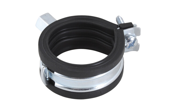 Хомут, Walraven, BIS KSB1, M8, D-59-62, с вкладышем epdm, оцинкованная сталь