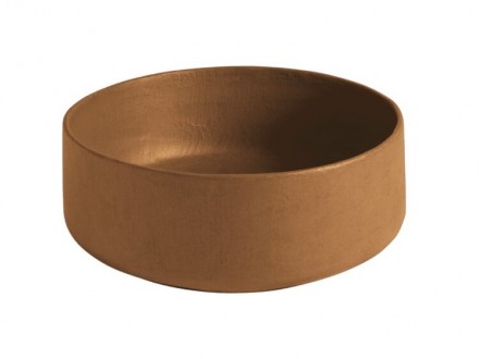 Раковина, Artceram, Cognac, ширина, мм-420, глубина, мм-420, высота, мм-160, тип установки-накладной (настольный), отверстия для смесителя-отсутствуют, без декора, материал-керамика, цвет-Ombra bruciata