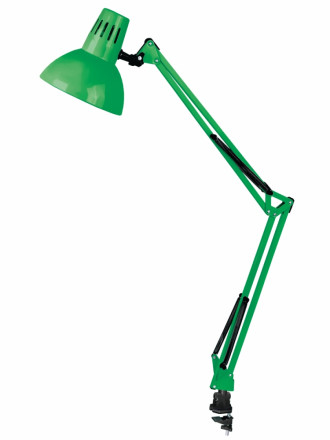 KD-312 C05 зеленый Настольный светильник на струбцине Camelion 12339