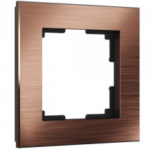 Рамка Werkel Aluminium на 1 пост алюминий коричневый WL11-Frame-01 4690389073687