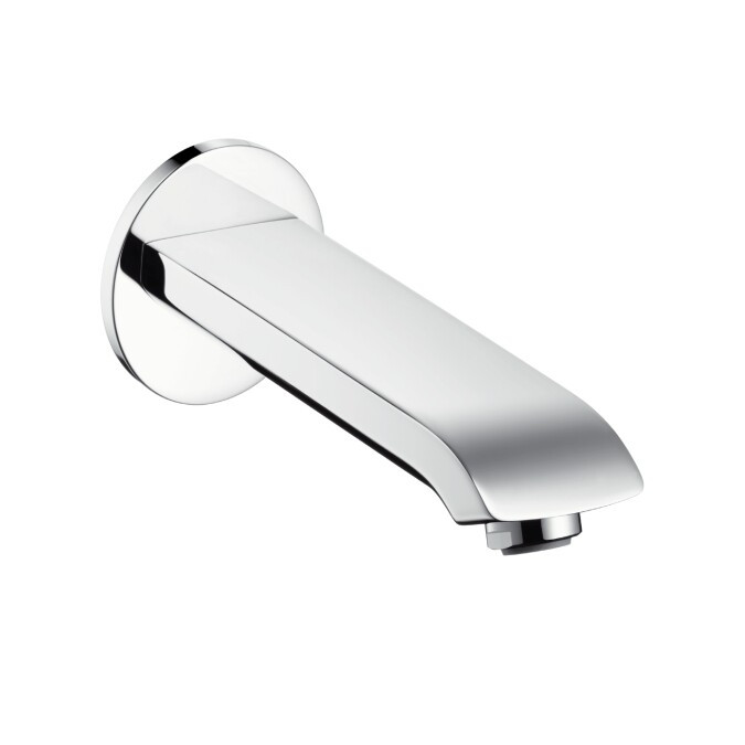 Излив, Hansgrohe, Metris, тип установки-настенный, вынос излива, мм-165, стандарт подводки-3/4", цвет-хром