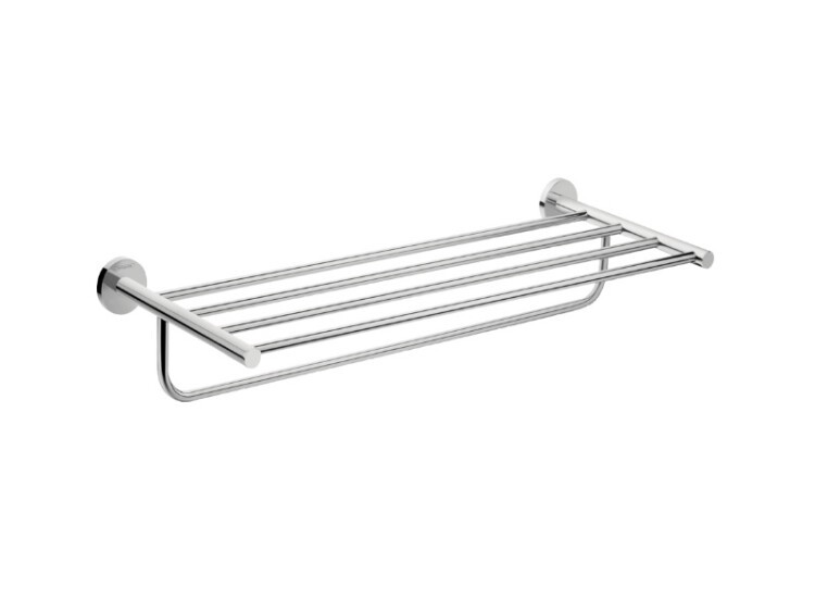 Полка, Hansgrohe, Logis Universal, с полотенцедержателем, ширина, мм-600, глубина, мм-260, форма-прямоугольная, тип установки-настенный, материал-латунь/металл, цвет-хром