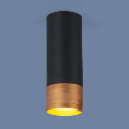 Потолочный накладной светильник Elektrostandard DLN102 GU10 черный/золото (a047747)